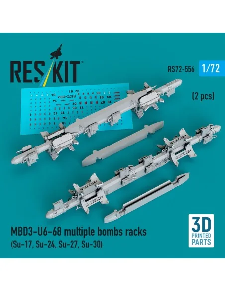 MBD3-U6-68 multiple bombs racks (2 pcs) (Su-17, Su-24, Su-27, Su-30...