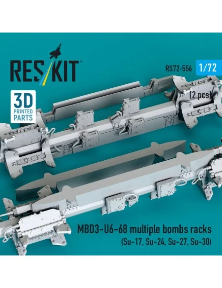 MBD3-U6-68 multiple bombs racks (2 pcs) (Su-17, Su-24, Su-27, Su-30...