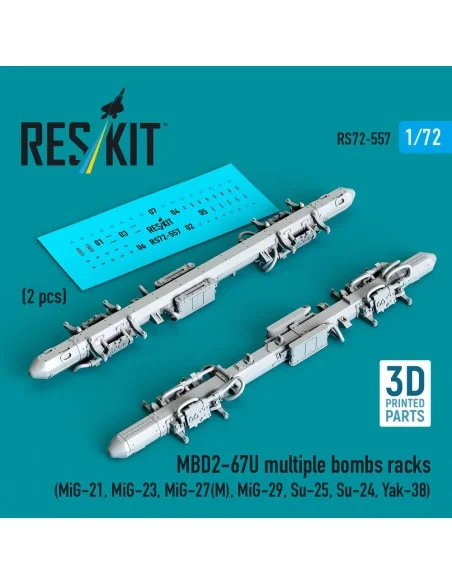 MBD2-67U multiple bombs racks (2 pcs) (MiG-21, MiG-23, MiG-27(?), M...