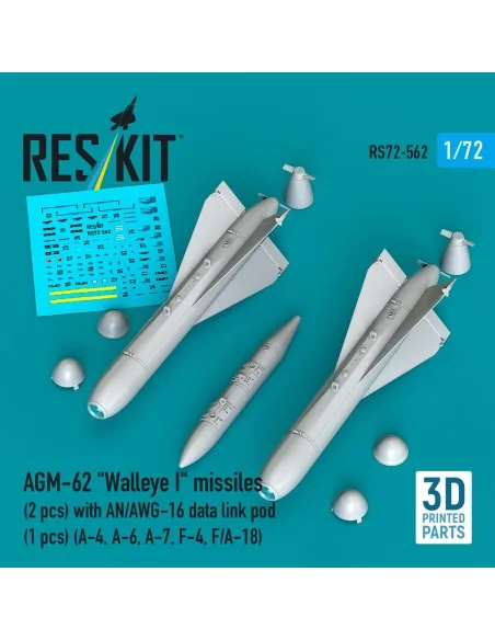 AGM-62 Walleye I missiles (2 pcs) with AN/AWG-16 data link pod (1 p...