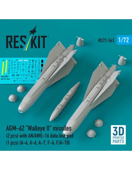 AGM-62 Walleye II missiles (2 pcs) with AN/AWG-16 data link pod (1 ...