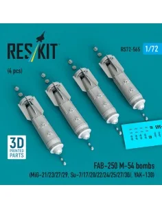 FAB-250 ?-54 bombs (4 pcs) (MiG-21/23/27/29, Su-7/17/20/22/24/25/27...