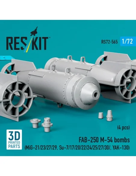 FAB-250 ?-54 bombs (4 pcs) (MiG-21/23/27/29, Su-7/17/20/22/24/25/27...