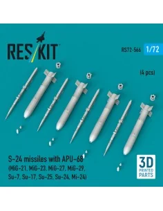 S-24 missiles with APU-68 (4 pcs) (MiG-21, MiG-23, MiG-27, MiG-29, ... 2