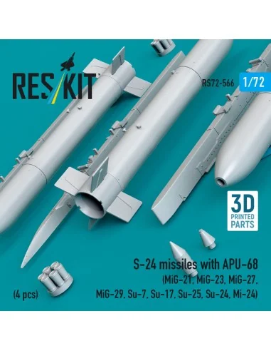 S-24 missiles with APU-68 (4 pcs) (MiG-21, MiG-23, MiG-27, MiG-29, ...