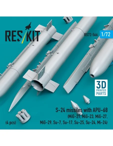 S-24 missiles with APU-68 (4 pcs) (MiG-21, MiG-23, MiG-27, MiG-29, ...