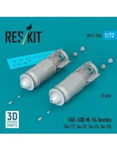 FAB-500 M-54 bombs (2 pcs) (Su-17, Su-22, Su-24, Su-25) (3D Printed...
