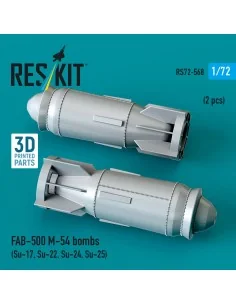 FAB-500 M-54 bombs (2 pcs) (Su-17, Su-22, Su-24, Su-25) (3D Printed... 2