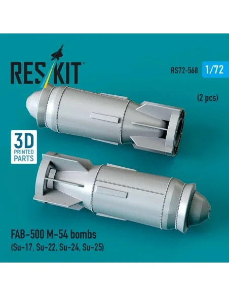 FAB-500 M-54 bombs (2 pcs) (Su-17, Su-22, Su-24, Su-25) (3D Printed...