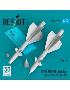 R-98 MR/MT missiles (2 pcs) (Su-11, Su-15, Yak-28) (3D Printed), 1/...