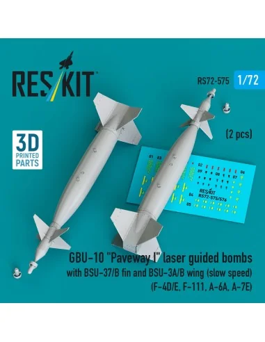 GBU-10 Paveway I laser guided bombs with BSU-37/B fin and BSU-3A/B ...