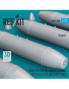 BLU-1A (750 lb) napalm bombs (4 pcs) (A-1, A-4, A-7, A-26K, B-57, F... 2