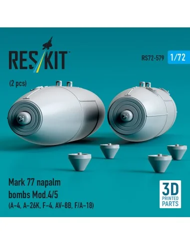 Mark 77 napalm bombs Mod.4/5 (2pcs) (A-4, A-26K, F-4, AV-8B, F/A-18...