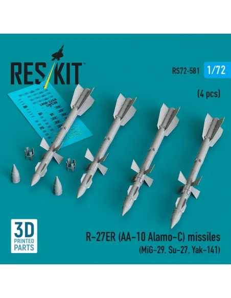 R-27ER (AA-10 Alamo-C) missiles (4 pcs) (MiG-29, Su-27, Yak-141) (3...