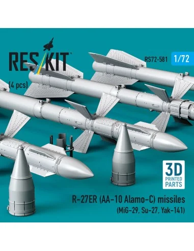 R-27ER (AA-10 Alamo-C) missiles (4 pcs) (MiG-29, Su-27, Yak-141) (3...