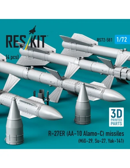 R-27ER (AA-10 Alamo-C) missiles (4 pcs) (MiG-29, Su-27, Yak-141) (3...