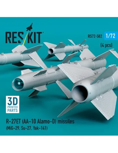 R-27ET (AA-10 Alamo-D) missiles (4 pcs) (MiG-29, Su-27, Yak-141) (3...