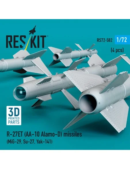 [NO_DESC] R-27ET (AA-10 Alamo-D) missiles (4 pcs) (MiG-29, Su-27, Y...