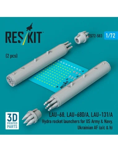 LAU-68, LAU-68D/A, LAU-131/A Hydra rocket launchers for US Army & N...