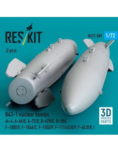 B43-1 nuclear bombs (2 pcs) (A-4, A-6A/E, A-7C/E, B-47B/E, B-58A, F...