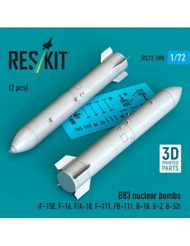 B83 nuclear bombs (2 pcs) (F-15E, F-16, F/A-18, F-111, FB-111, B-1B...
