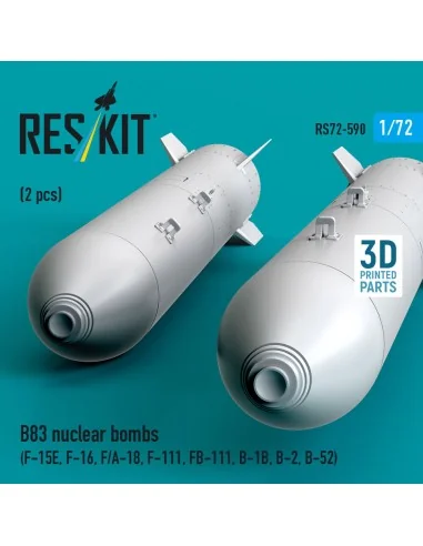 B83 nuclear bombs (2 pcs) (F-15E, F-16, F/A-18, F-111, FB-111, B-1B...