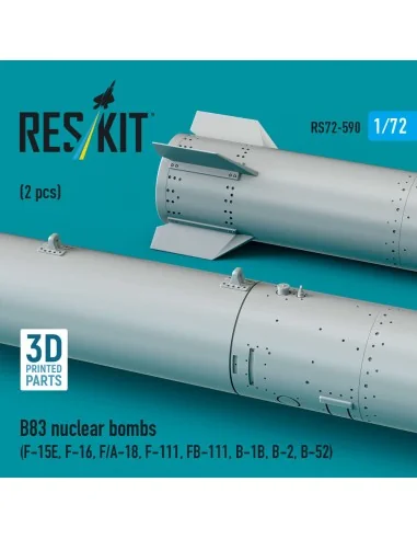 B83 nuclear bombs (2 pcs) (F-15E, F-16, F/A-18, F-111, FB-111, B-1B...