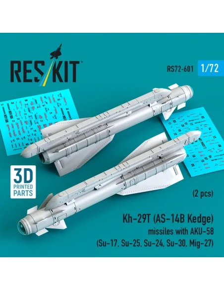 Kh-29T (AS-14B Kedge) missiles with AKU-58 (2 pcs) Su-17, Su-25, Su...