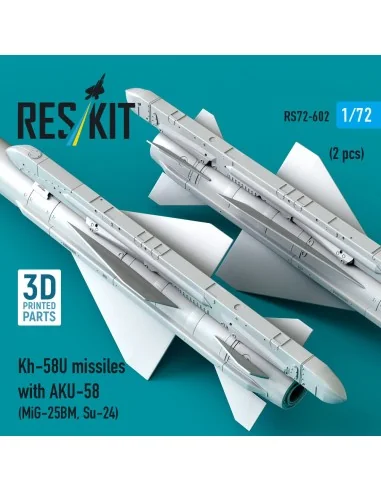 [NO_DESC] Kh-58U missiles with AKU-58 (2 pcs) (MiG-25BM, Su-24) (3D...