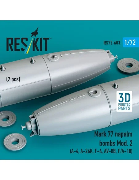 Mark 77 napalm bombs Mod. 2 (2pcs) (A-4, A-26K, F-4, AV-8B, F/A-18)...