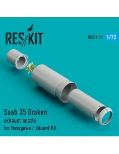 Saab 35 Draken exhaust nozzle for Hasegawa/Revell kits, 1/72 - ResK...