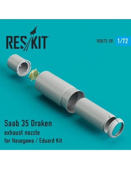 Saab 35 Draken exhaust nozzle for Hasegawa/Revell kits, 1/72 - ResK...