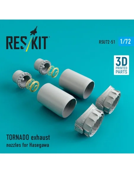 TORNADO exhaust nozzles for Hasegawa kit (3D Printed), 1/72 - ResKi...