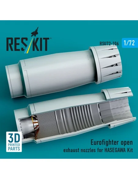 [NO_DESC] Eurofighter open exhaust nozzles for Hasegawa kit (3D Pri...
