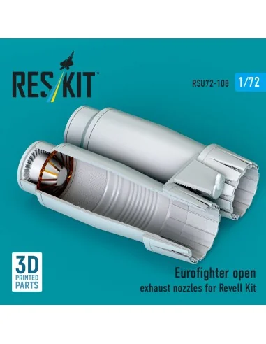 Eurofighter open exhaust nozzles for Revell kit (3D Printed), 1/72 ...