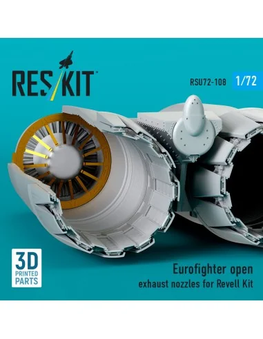 Eurofighter open exhaust nozzles for Revell kit (3D Printed), 1/72 ...