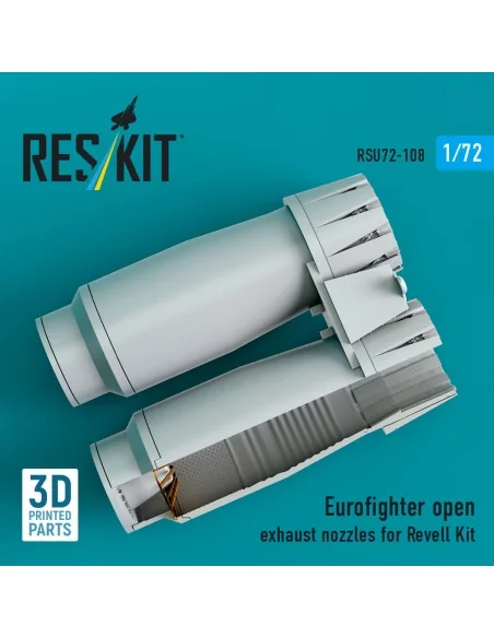 Eurofighter open exhaust nozzles for Revell kit (3D Printed), 1/72 ...