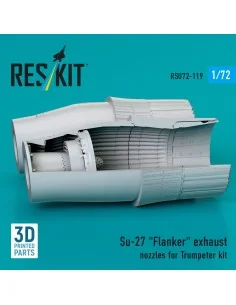 Su-27 Flanker exhaust nozzles for Trumpeter kit (3D Printed), 1/72 ... 2