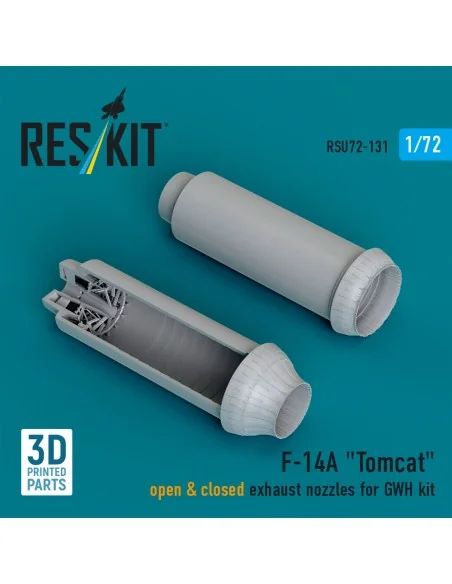 F-14A Tomcat open & closed exhaust nozzles for GWH kit (3D Printed)...