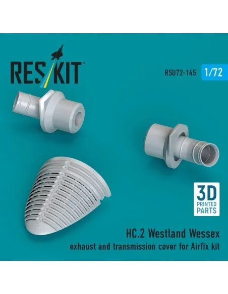 HC.2 Westland Wessex exhaust and transmission cover (3D Printed) fo...