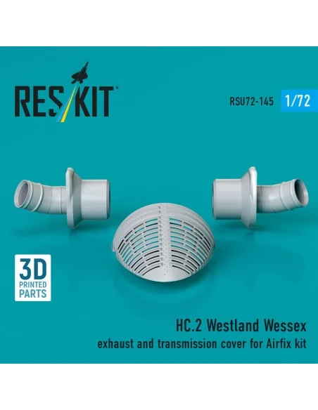 HC.2 Westland Wessex exhaust and transmission cover (3D Printed) fo...