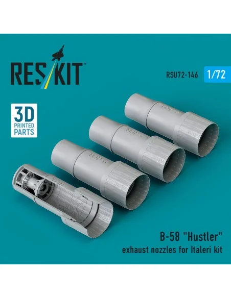 B-58 Hustler exhaust nozzles for Italeri kit (3D Printed), 1/72 - R...