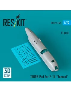 TARPS pod for F-14 Tomcat (1 pcs) (3D Printed), 1/72 - ResKit Model...