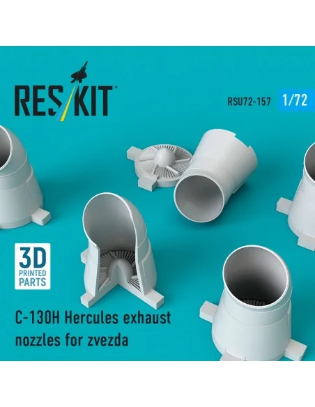 C-130H Hercules exhaust nozzles for Zvezda kit (3D Printed), 1/72 -...