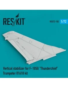 Vertical stabilizer for F-105G Thunderchief Trumpeter 01618 kit, 1/...