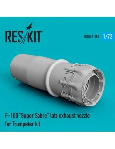 F-100 Super Sabre late exhaust nozzle for Trumpeter kit, 1/72 - Res...