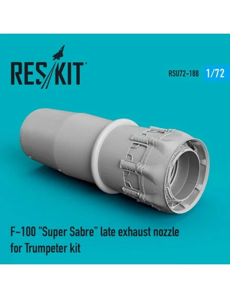 F-100 Super Sabre late exhaust nozzle for Trumpeter kit, 1/72 - Res...