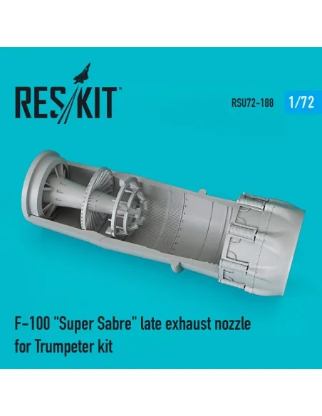 F-100 Super Sabre late exhaust nozzle for Trumpeter kit, 1/72 - Res...