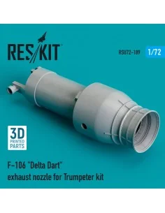 F-106 Delta Dart exhaust nozzle for Trumpeter kit (3D Printed), 1/7...