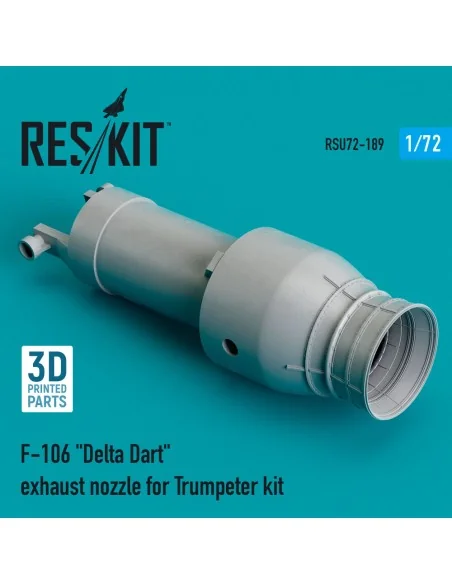 F-106 Delta Dart exhaust nozzle for Trumpeter kit (3D Printed), 1/7...